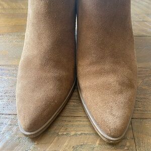 Blondo Tan Suede Ankle Booties